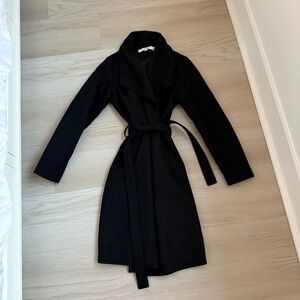 ASOS Black Belted Trench Coat